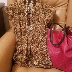 Leopard Print Blouse